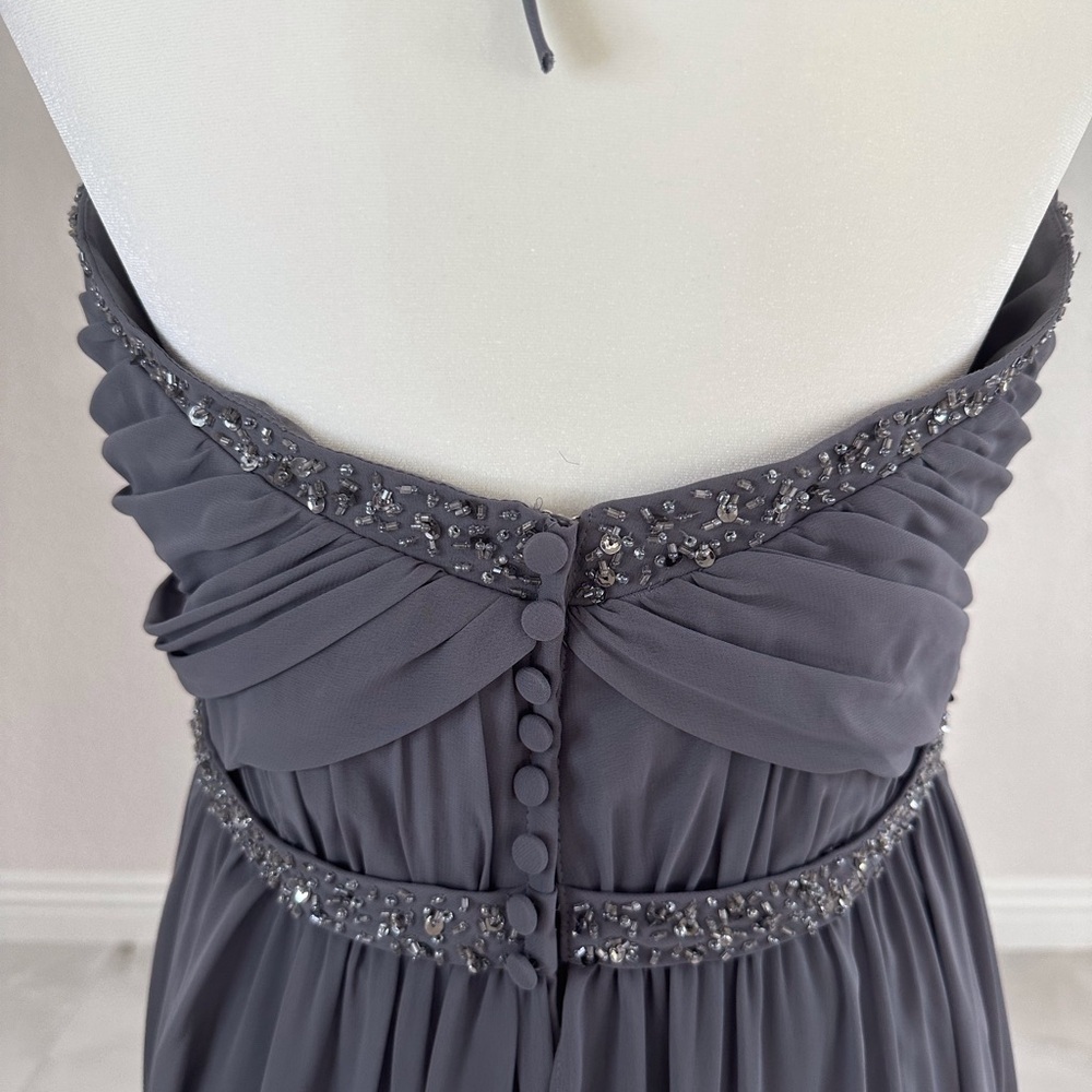 Alfred Angelo Gray Dress - Picture 5 of 9